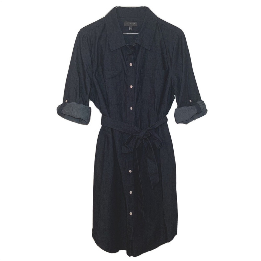 The Limited Dress Button Down Tie
Chambray Roll Sleeve - Women's 14